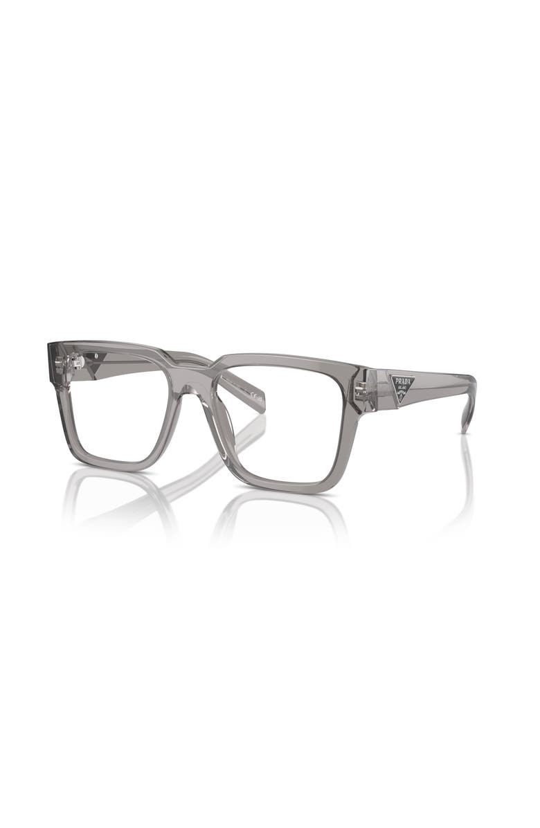 Prada 52mm Square optical glasses, Main, color, Grey
