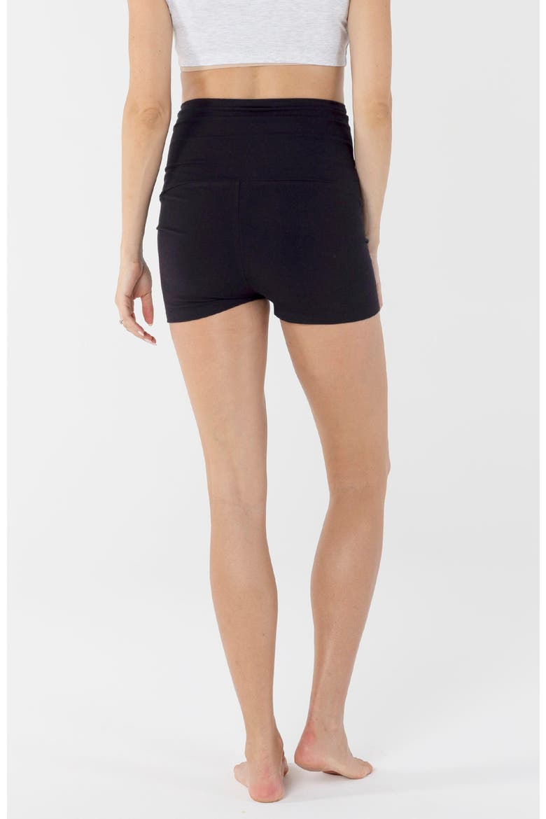 Maternity  Mini Bike Shorts, Alternate, color, Black