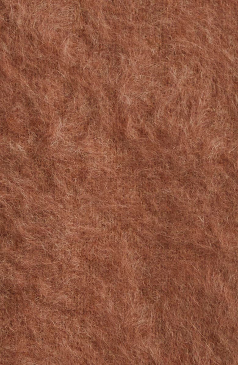 MARGARET O'LEARY Fox Hair, Wool & Silk Turtleneck Sweater, Alternate, color, 