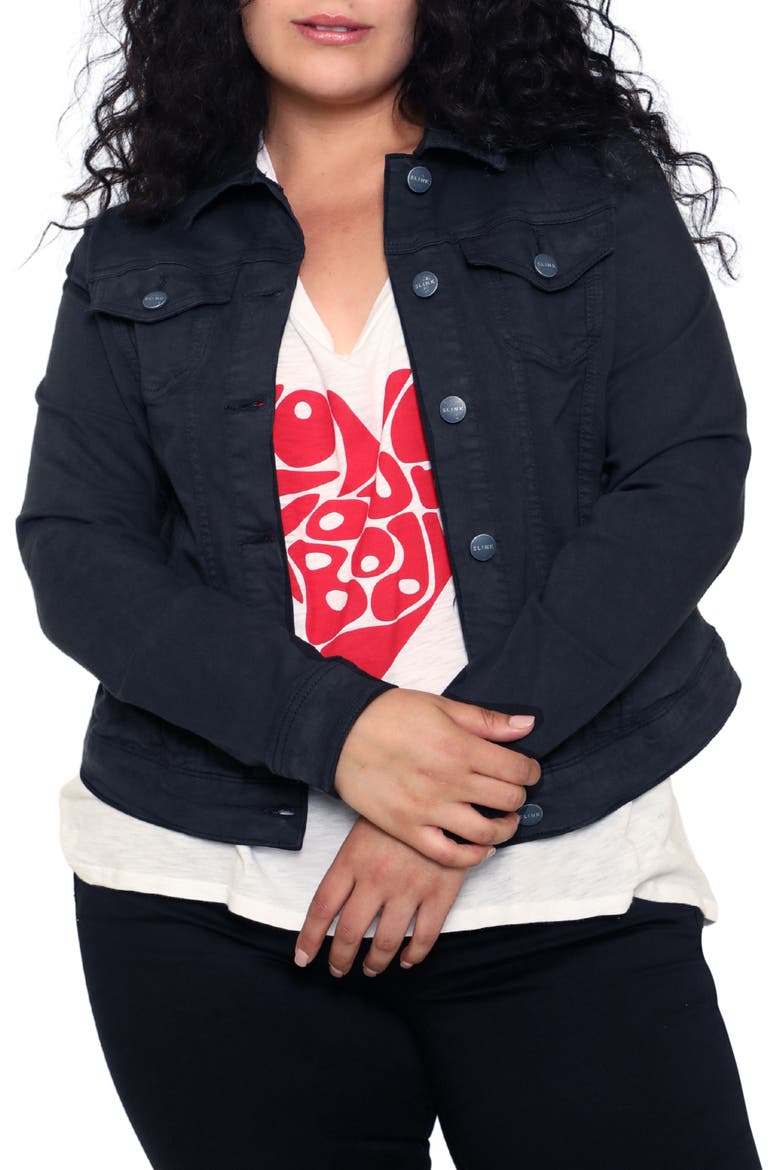 Denim Jacket, Main, color, BLACK