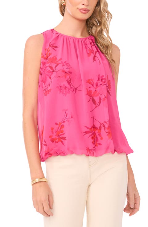 Floral Bubble Hem Tank