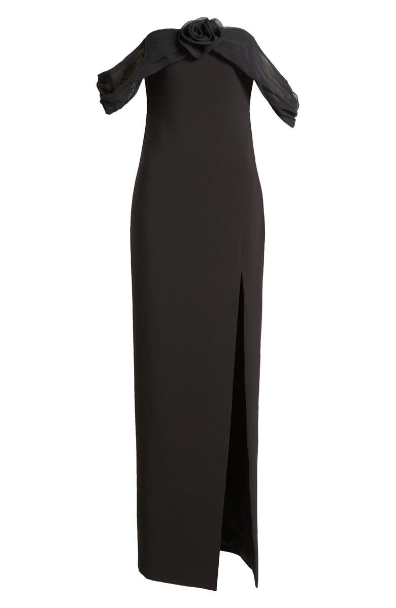 LIKELY Toula Rosette Off the Shoulder Sheath Cocktail Dress, Alternate, color,