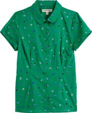 Seasalt Cornwall Rushmaker Petal Spot Organic Cotton Voile Button-Up Shirt