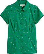Seasalt Cornwall Rushmaker Petal Spot Organic Cotton Voile Button-Up Shirt
