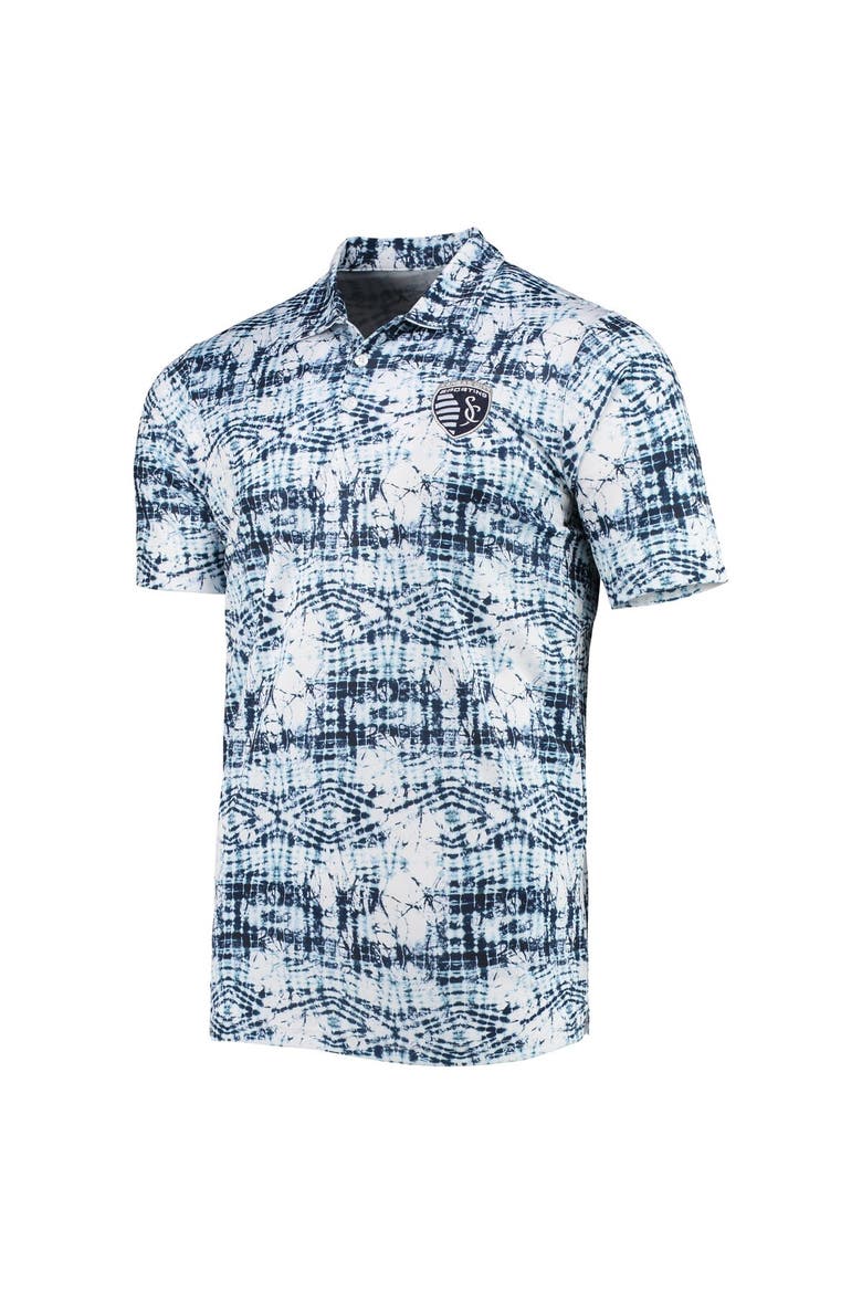 Men's Antigua Navy Sporting Kansas City Vivid Polo, Alternate, color, Navy