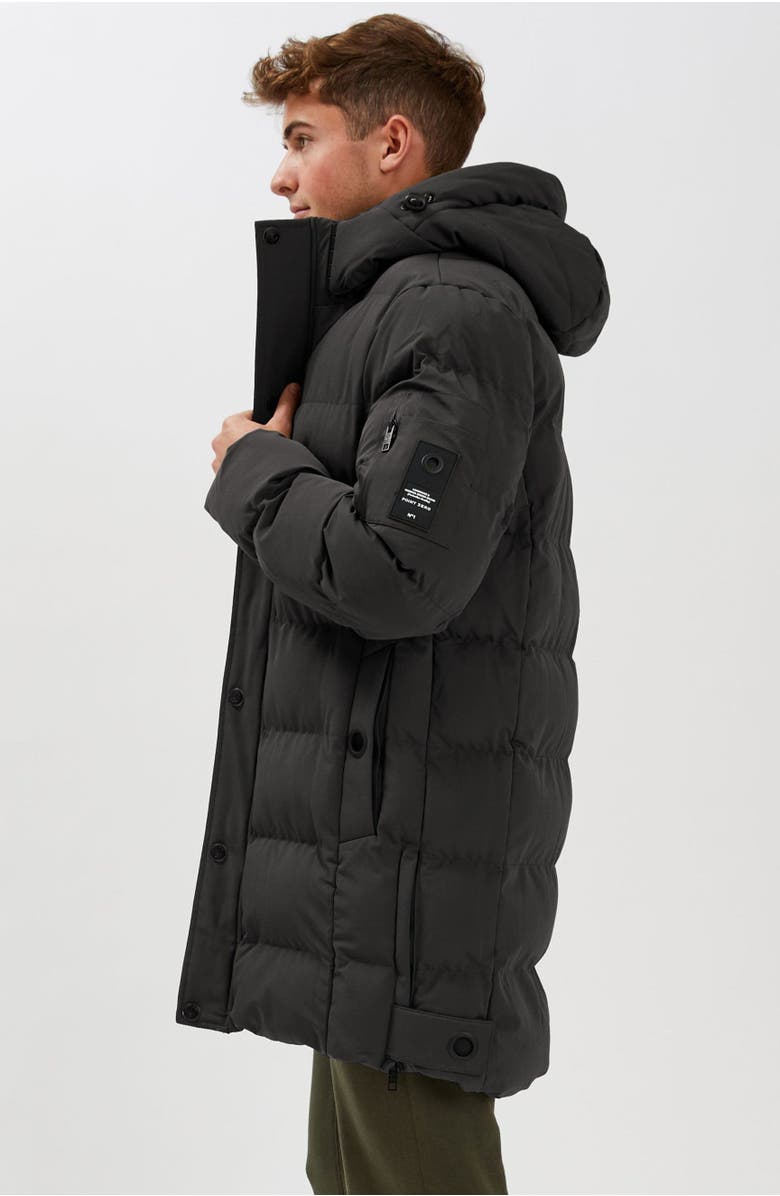 Point Zero LONG PUFFER, Alternate, color, Black