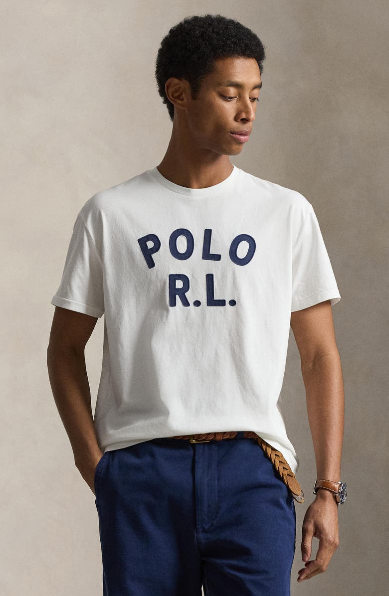 Polo Ralph Lauren Classic Fit Logo Appliqué Cotton T-Shirt, Alternate, color, White