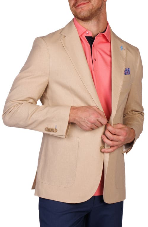 Tailorbyrd Linen Blend Sport Coat In Brown