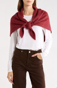 Reformation Emma Baby Alpaca Blend Triangle Scarf