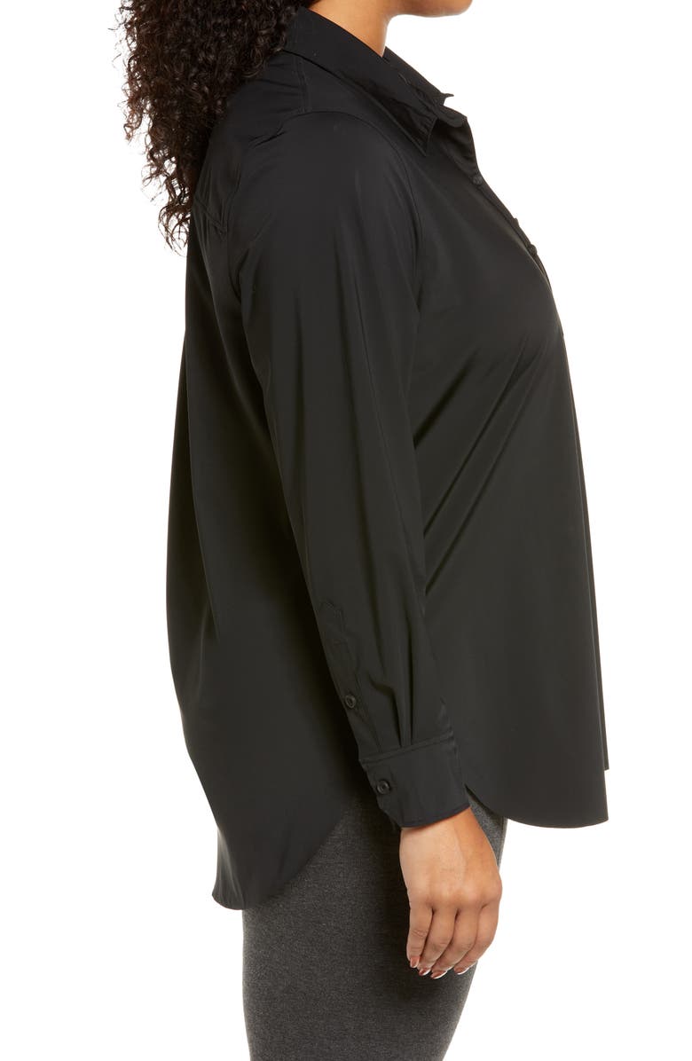 Lysse 'Lyssentials Schiffer Button-Up Shirt, Alternate, color, Black