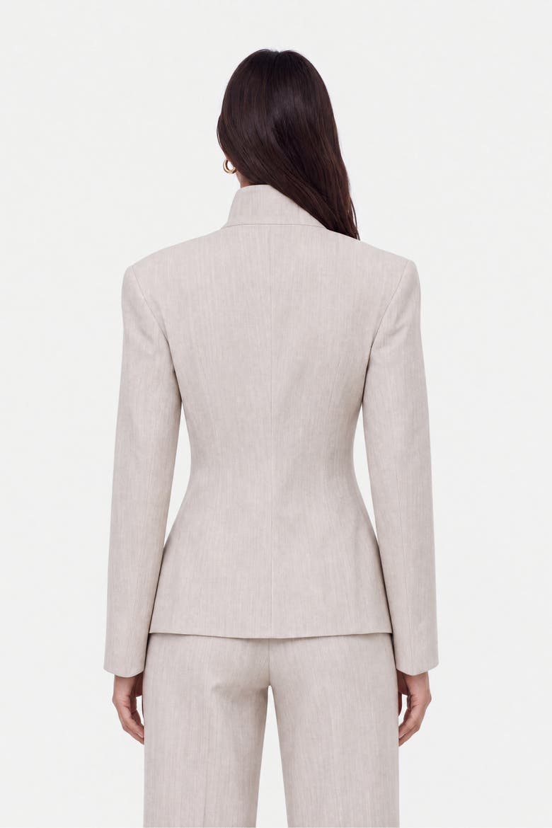 Relaxed Cotton Blazer, Alternate, color, Grey