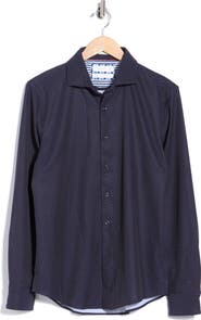 DENIM AND FLOWER Floral Dressy Tech Button-Up Shirt
