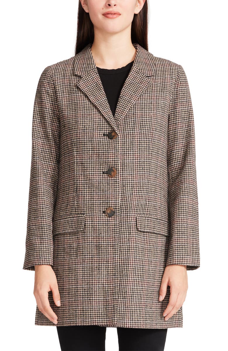 BB Dakota by Steve Madden Check You Out Coat, Main, color, 