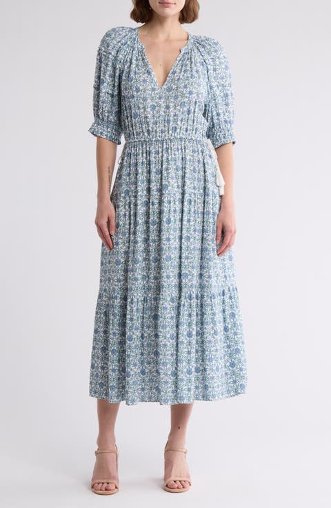 Tassel Tie Midi Dress