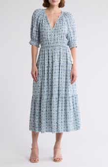 AREA STARS Tassel Tie Midi Dress