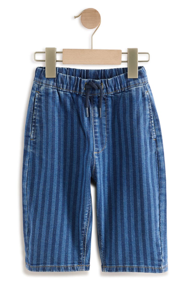 Kids' Stripe Wide Leg Jeans, Main, color, BLUE