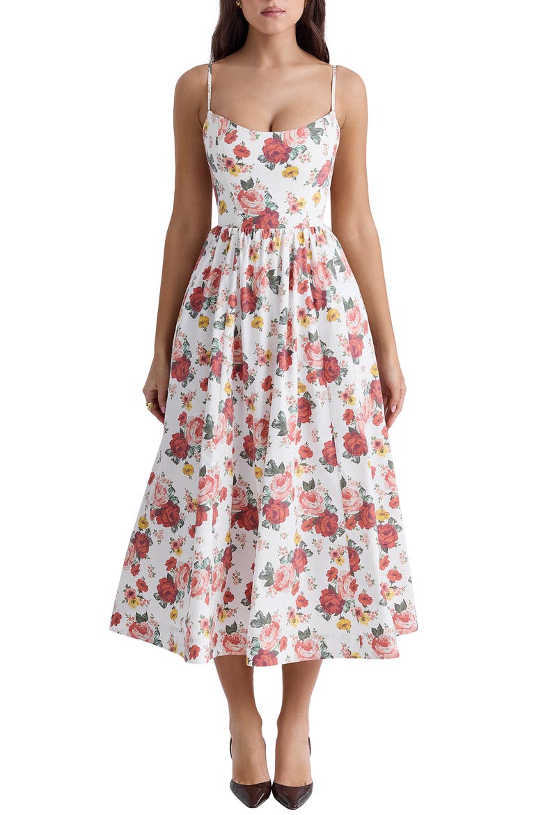 Lolita Floral Sundress, Main, color, ROSE PRINT