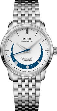 MIDO Baroncelli Heritage Smiling Moon Bracelet Watch, 33mm