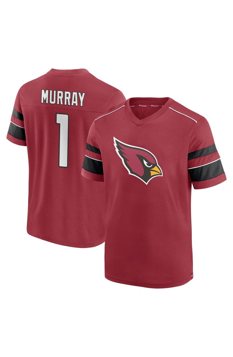 FANATICS Men's Fanatics Branded Kyler Murray Cardinal Arizona Cardinals Hashmark Name & Number V-Neck T-Shirt, Alternate, color, 