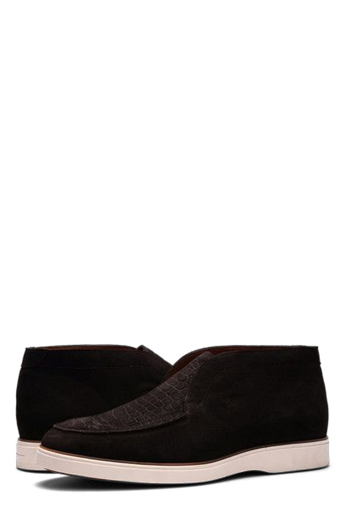 CARLOS SANTANA Joplin Laceless Chukka, Alternate, color, Coffee Brown Suede