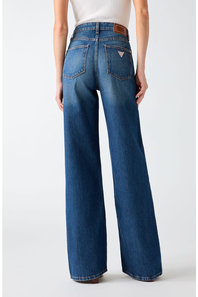 Wide Leg Jeans, Alternate, color, BLUE