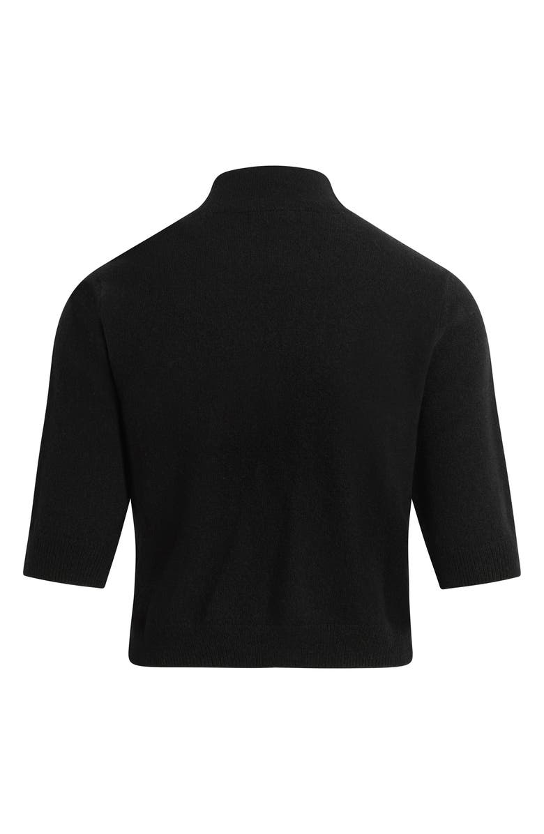 Favorite Daughter The Bonnie Mock Neck Cashmere Sweater, Alternate, color, Black