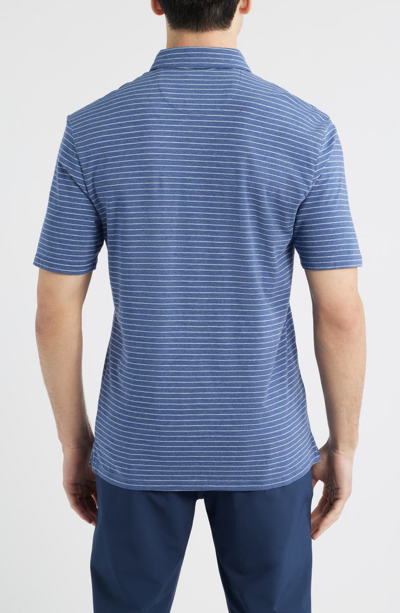 johnnie-O Ryan Stripe Polo, Alternate, color, Ocean Cloud