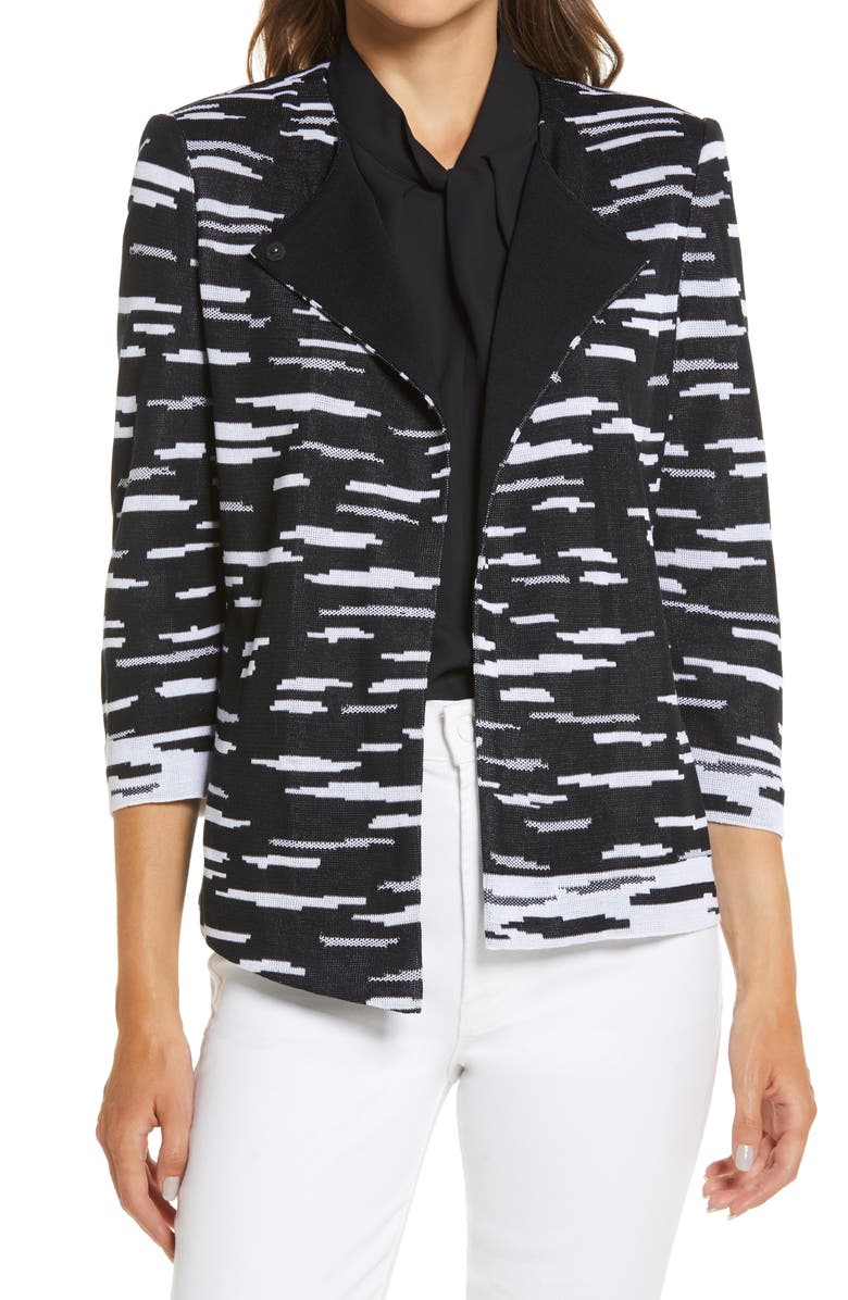 Ming Wang Dash Asymmetrical Sweater Jacket, Main, color, 