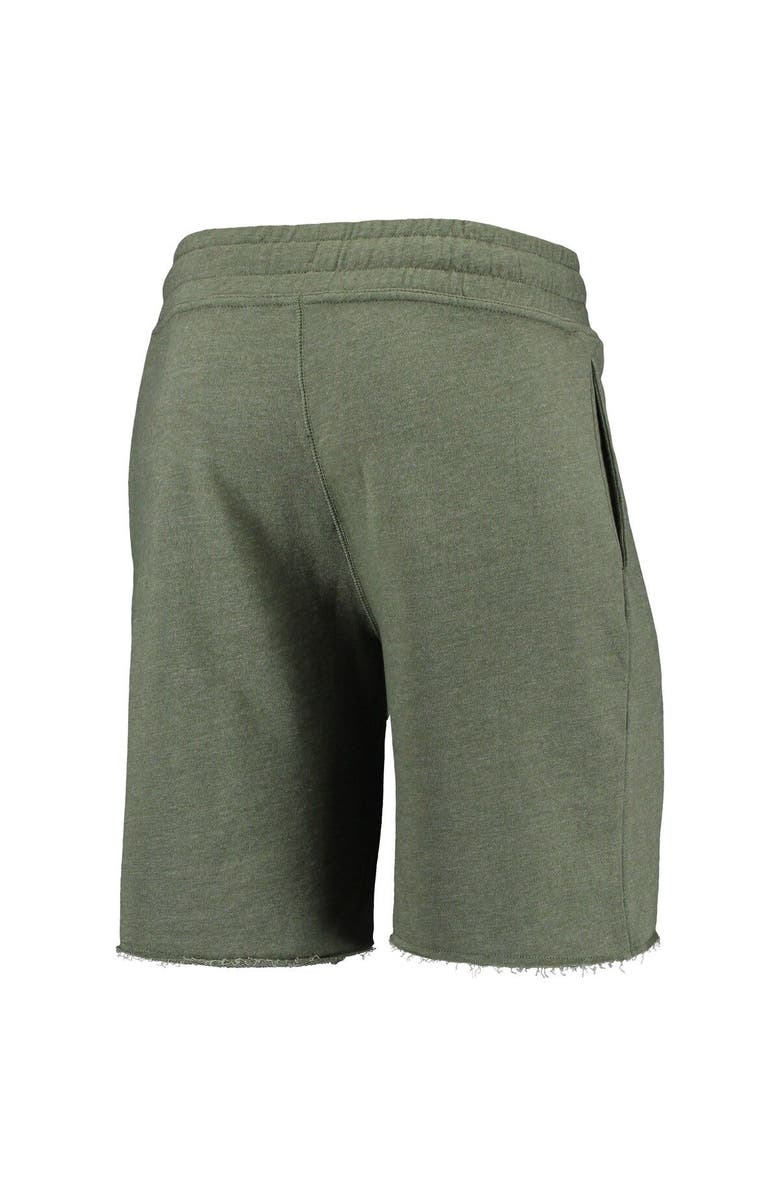 CONCEPTS SPORT Men's Concepts Sport Heathered Olive Detroit Tigers Mainstream Tri-Blend Shorts, Alternate, color,