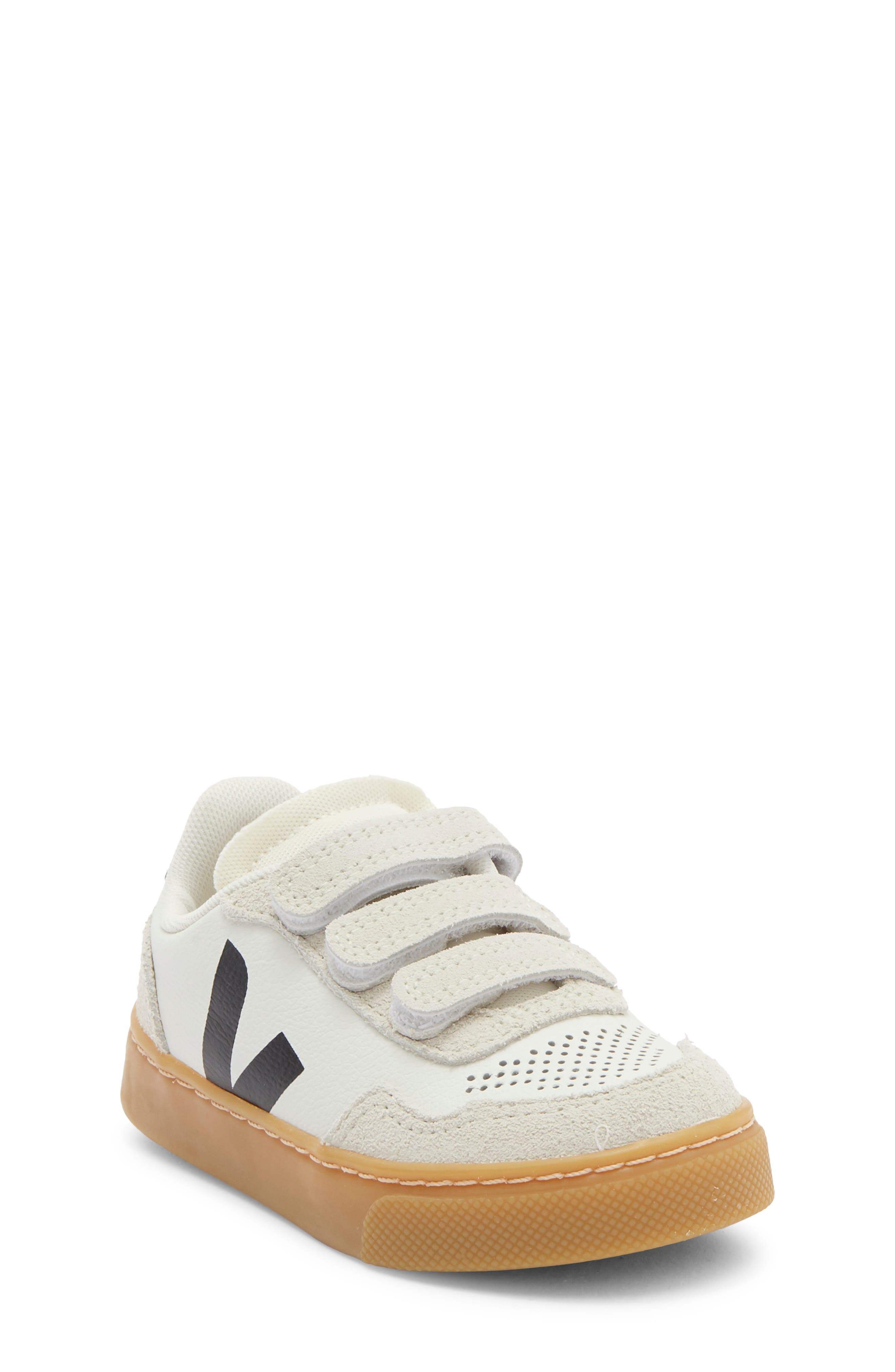 Veja Kids' V-90 O.T. Sneaker, Main, color, White Black Natural