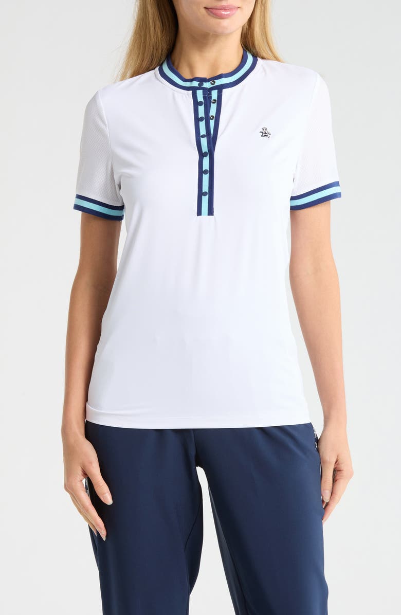 ORIGINAL PENGUIN GOLF Golf Knit T-Shirt, Main, color, Bright White