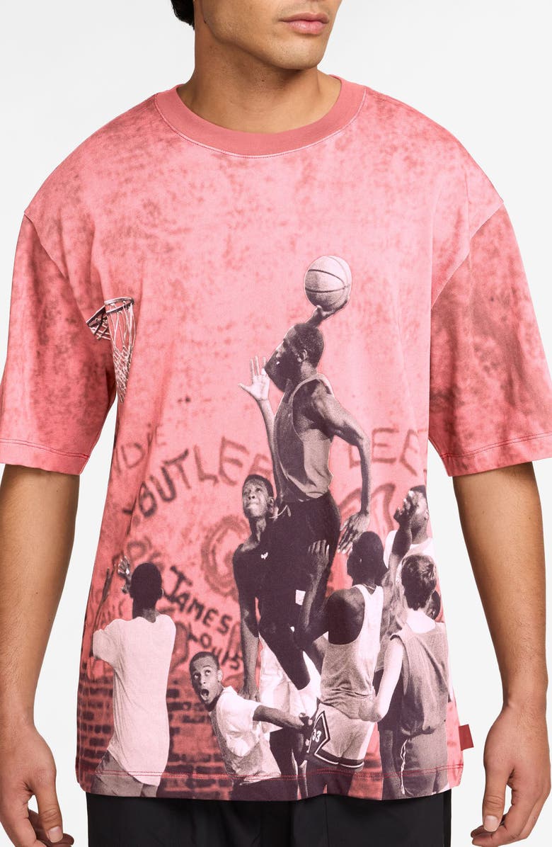 Jordan Air Oversize Graphic T-Shirt, Alternate, color, 659 Wgjdrd/Black