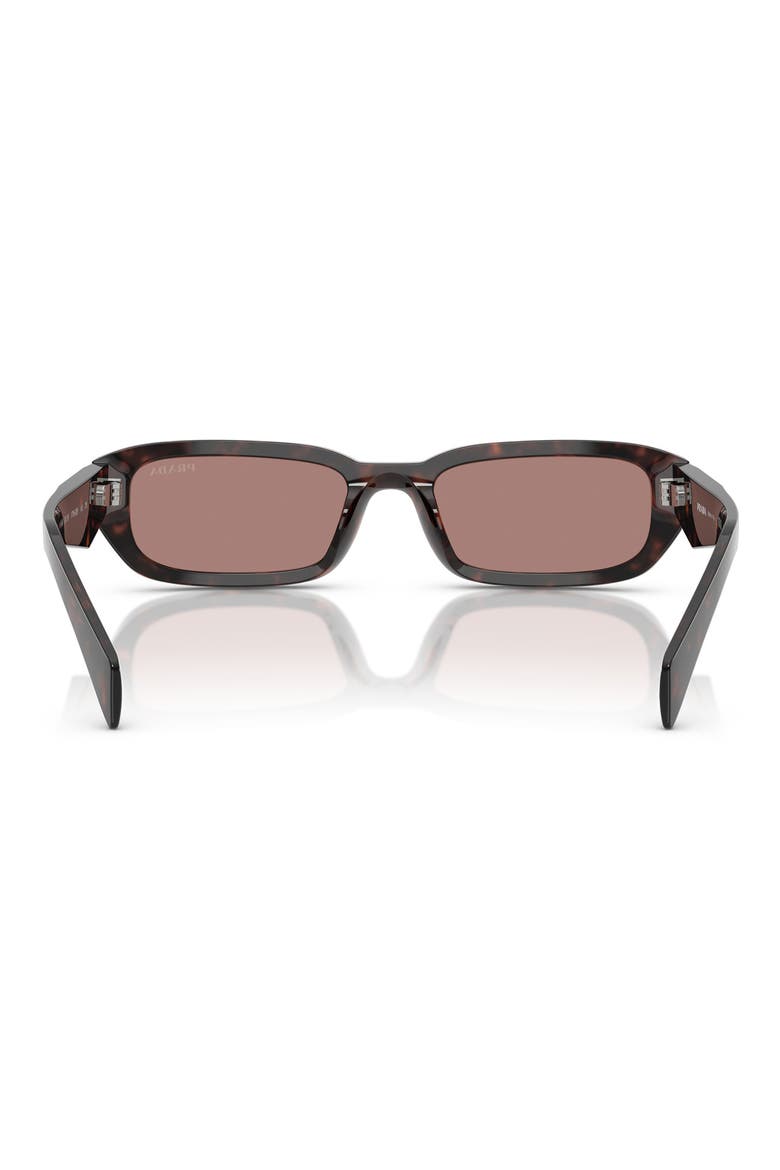 53mm Rectangular Sunglasses, Alternate, color, LIGHT BROWN