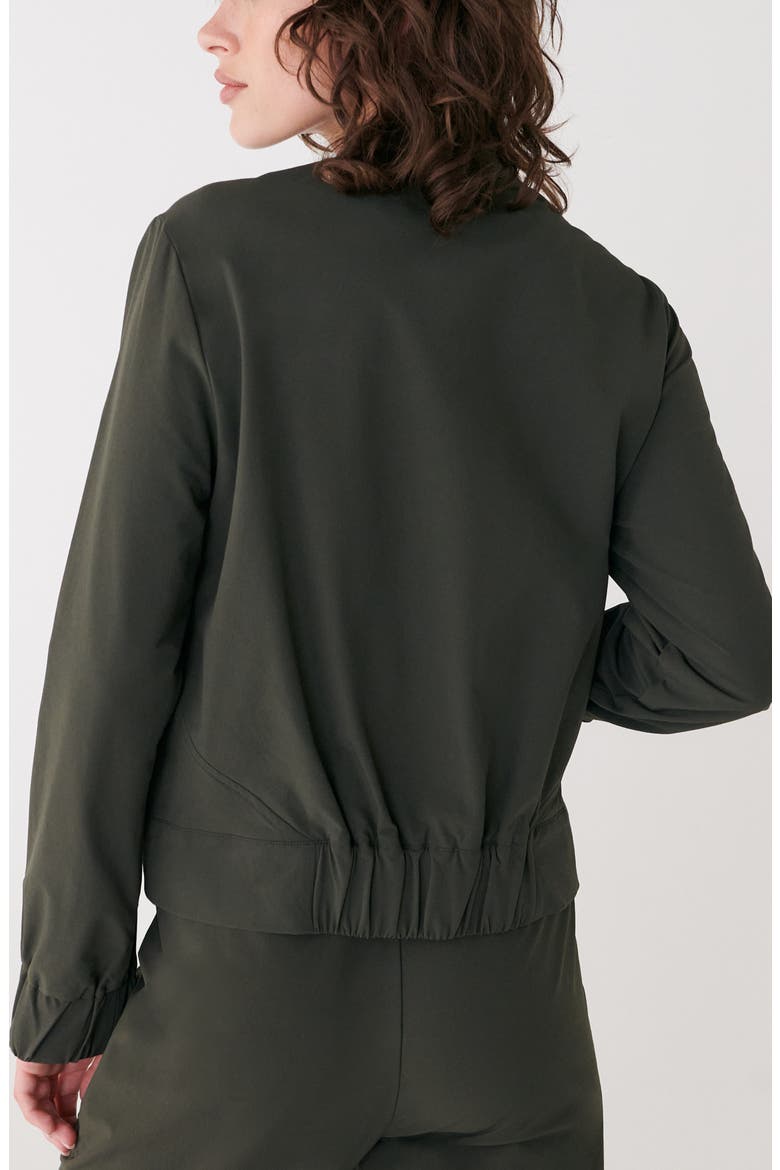 Momentum Tech Bomber Jacket, Alternate, color, OLIVE