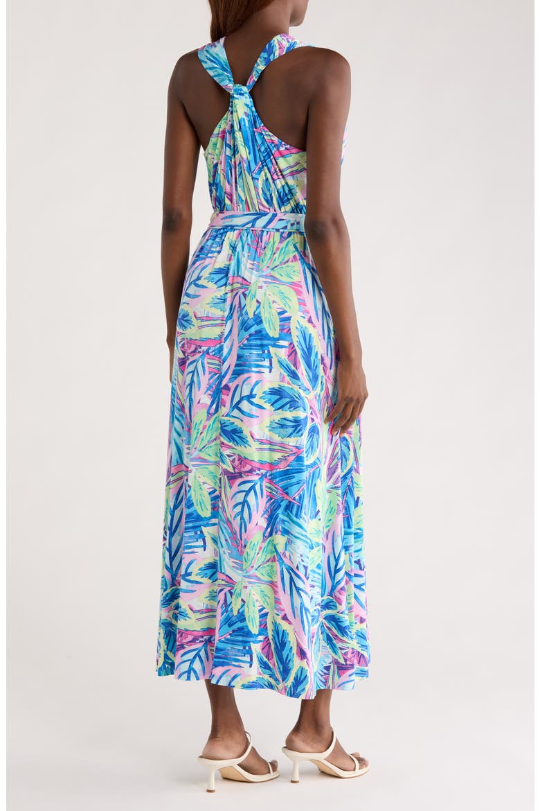 Frond Grove Sleeveless Maxi Dress, Alternate, color, CYBER LIGHT