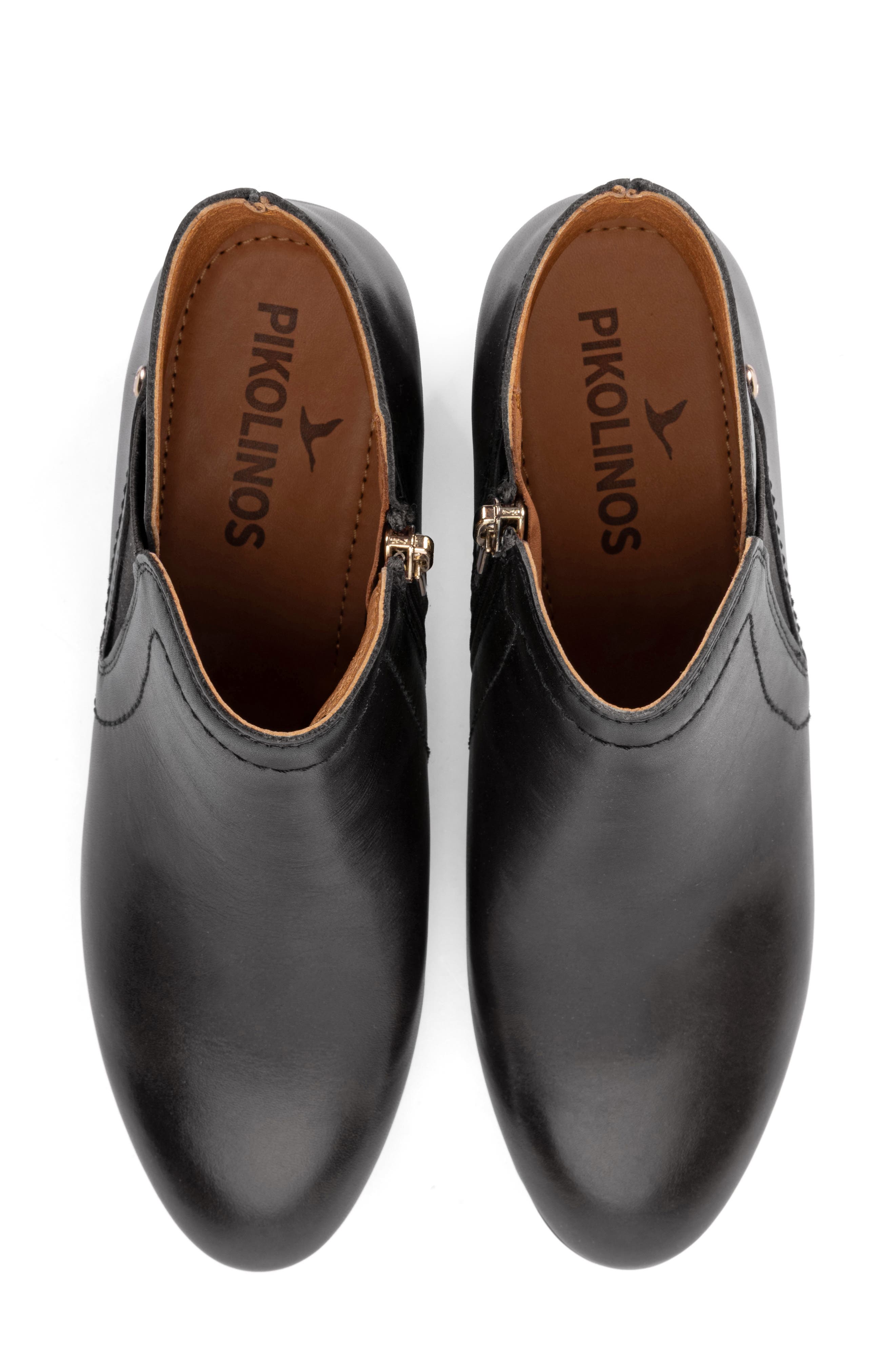 Daroca Leather Bootie, Alternate, color, BLACK