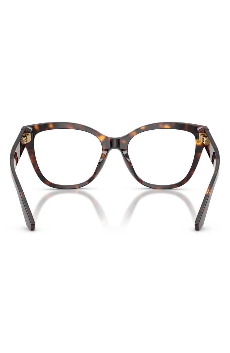 Dolce&Gabbana 55mm Butterfly Optical Glasses, Alternate, color, Havana / Demo Lens