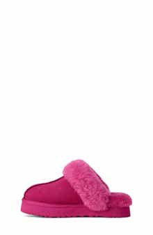 Kids' Disquette Genuine Shearling Trim Slipper