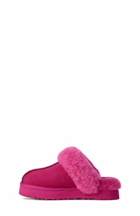 Kids' Disquette Genuine Shearling Trim Slipper