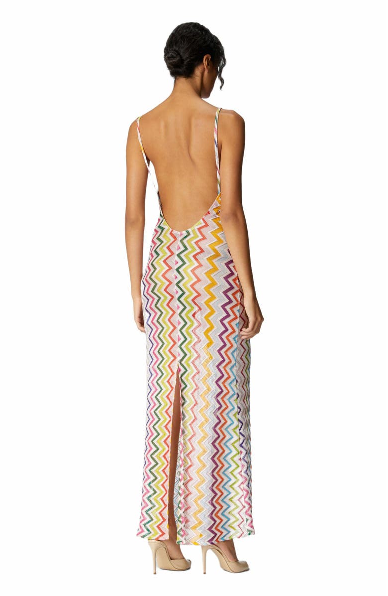 Missoni Long Cover-up With Open Back, Alternate, color, Multicoloured
