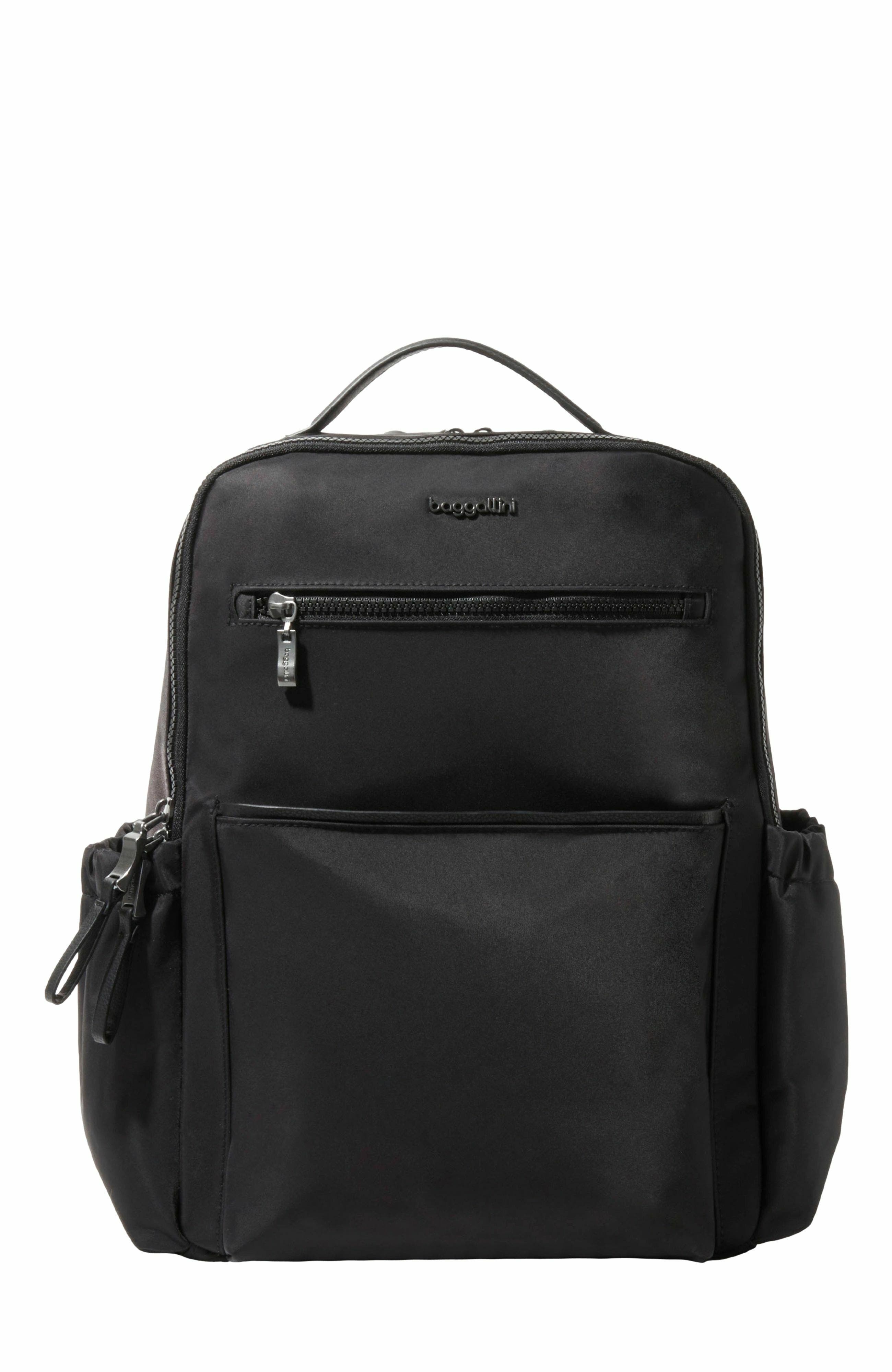 BAGGALLINI Tribeca Expandable Laptop Backpack, Main, color, Black Twill