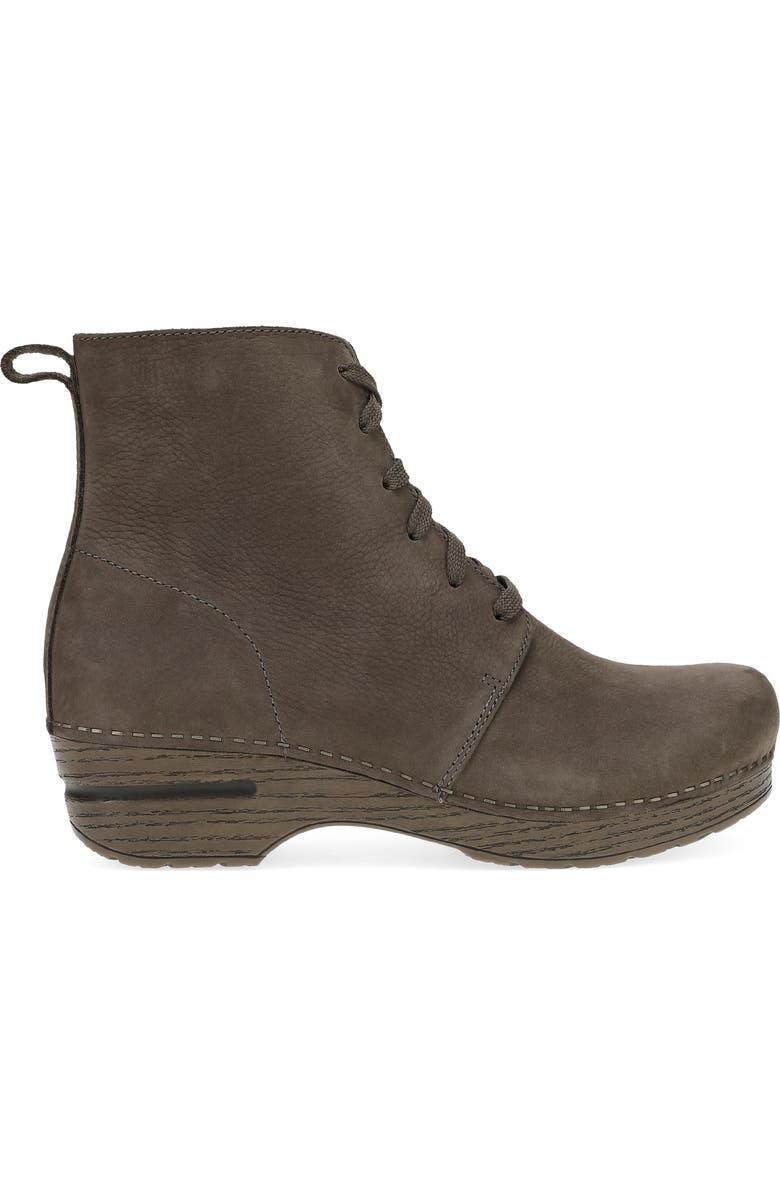 Dansko Sigourney Combat Boot, Alternate, color, Mushroom Nubuck