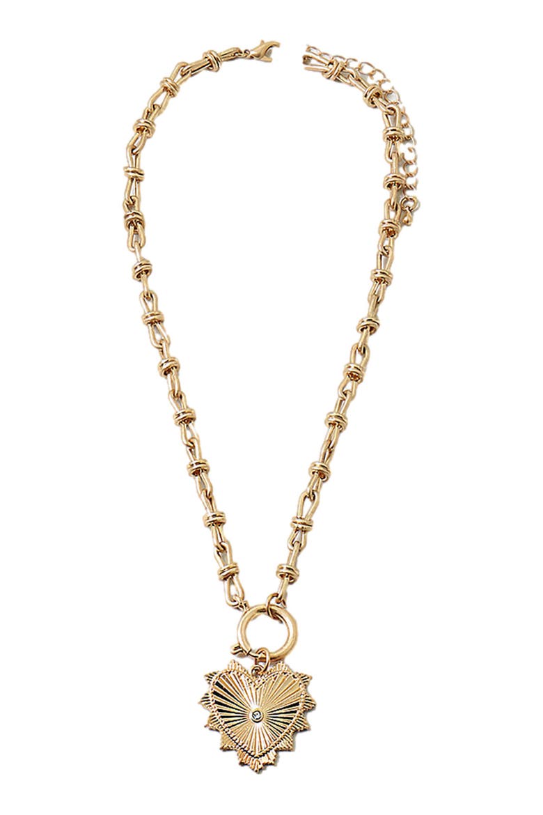 Love and Luck Necklace, Main, color, Gold
