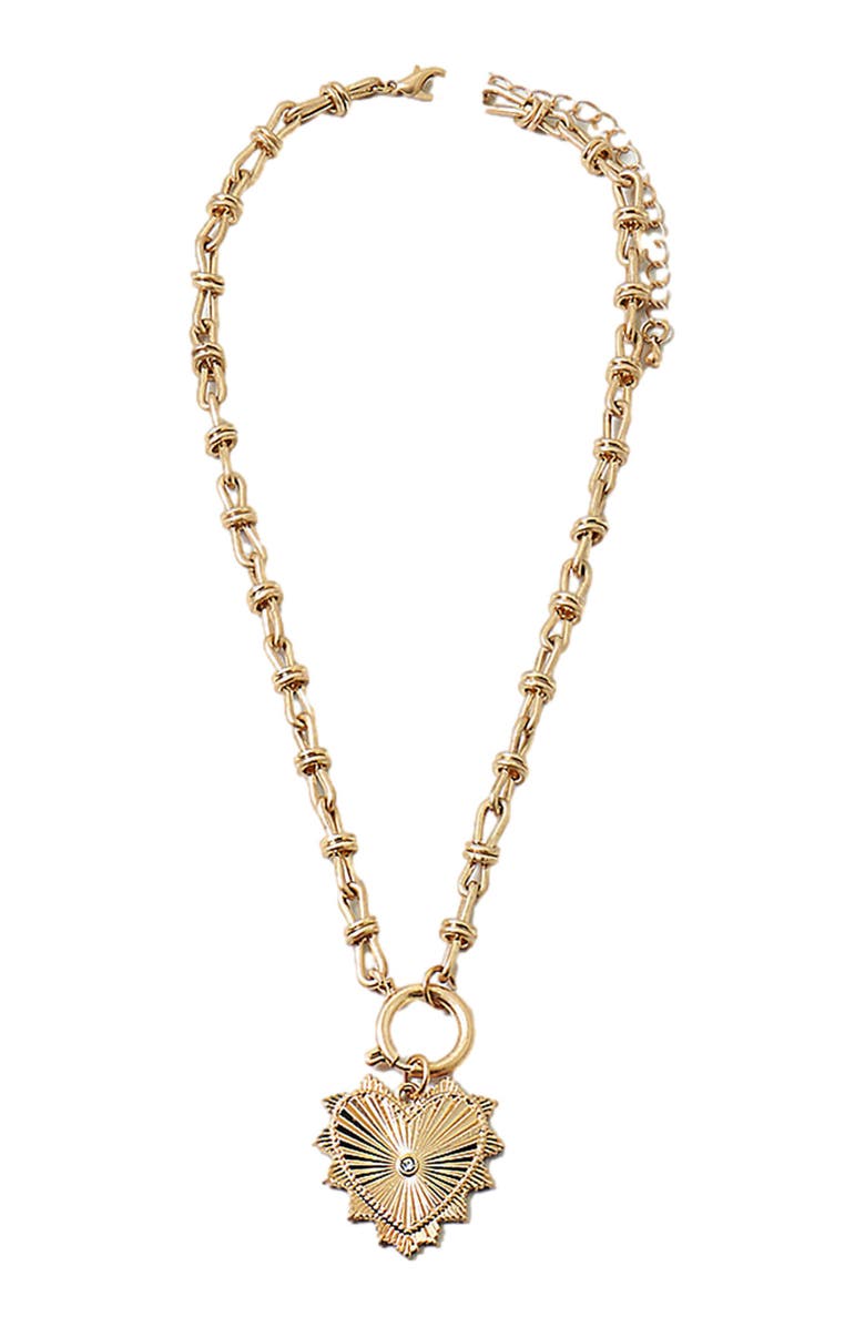 Erin McDermott Jewelry Love and Luck Necklace, Main, color, Gold