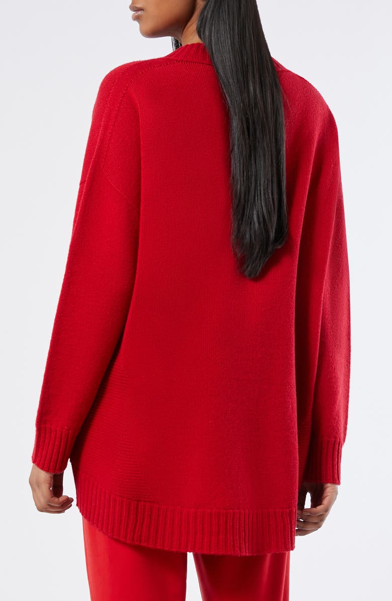 Marina Rinaldi Sierra Wool Blend Sweater, Alternate, color, Red