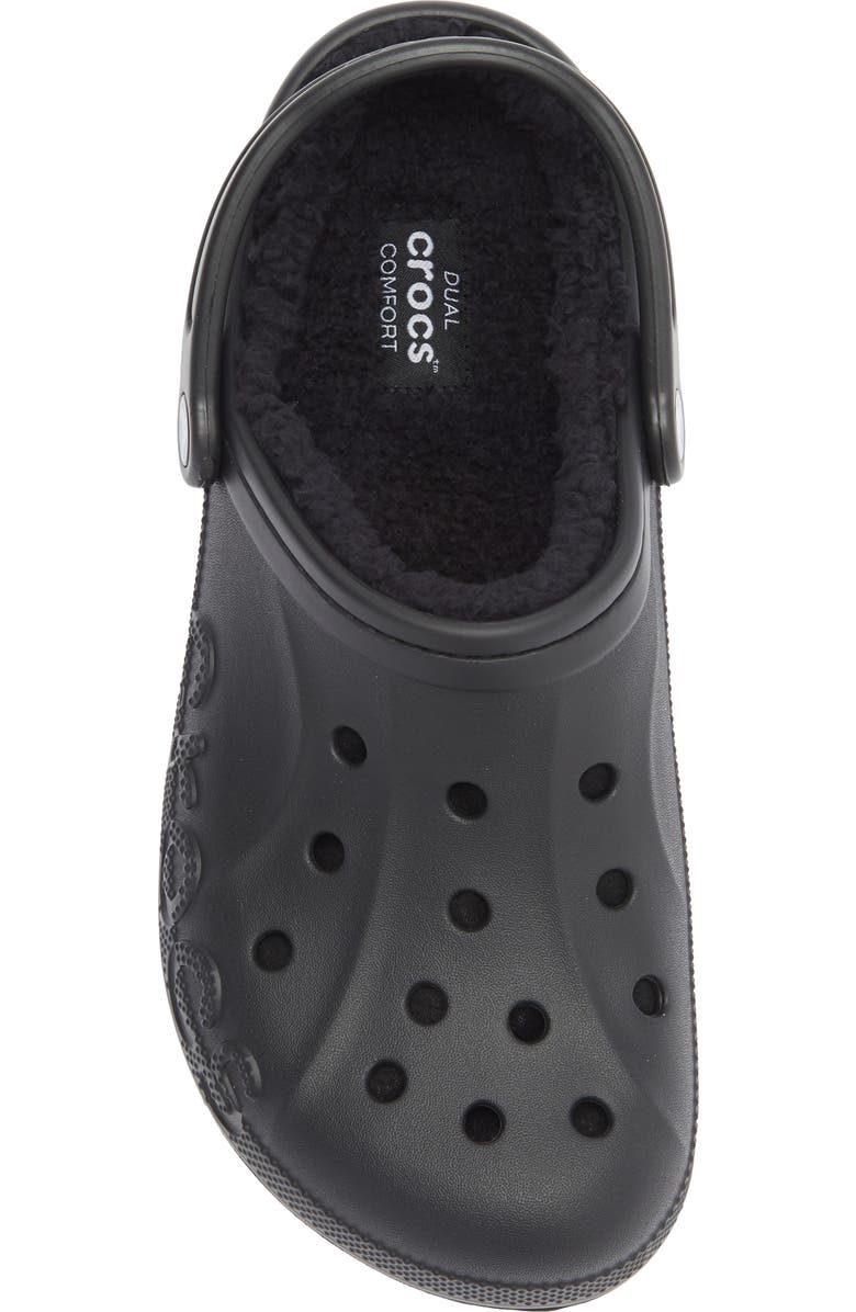 CROCS Baya Faux Fur Lined Clog, Alternate, color,