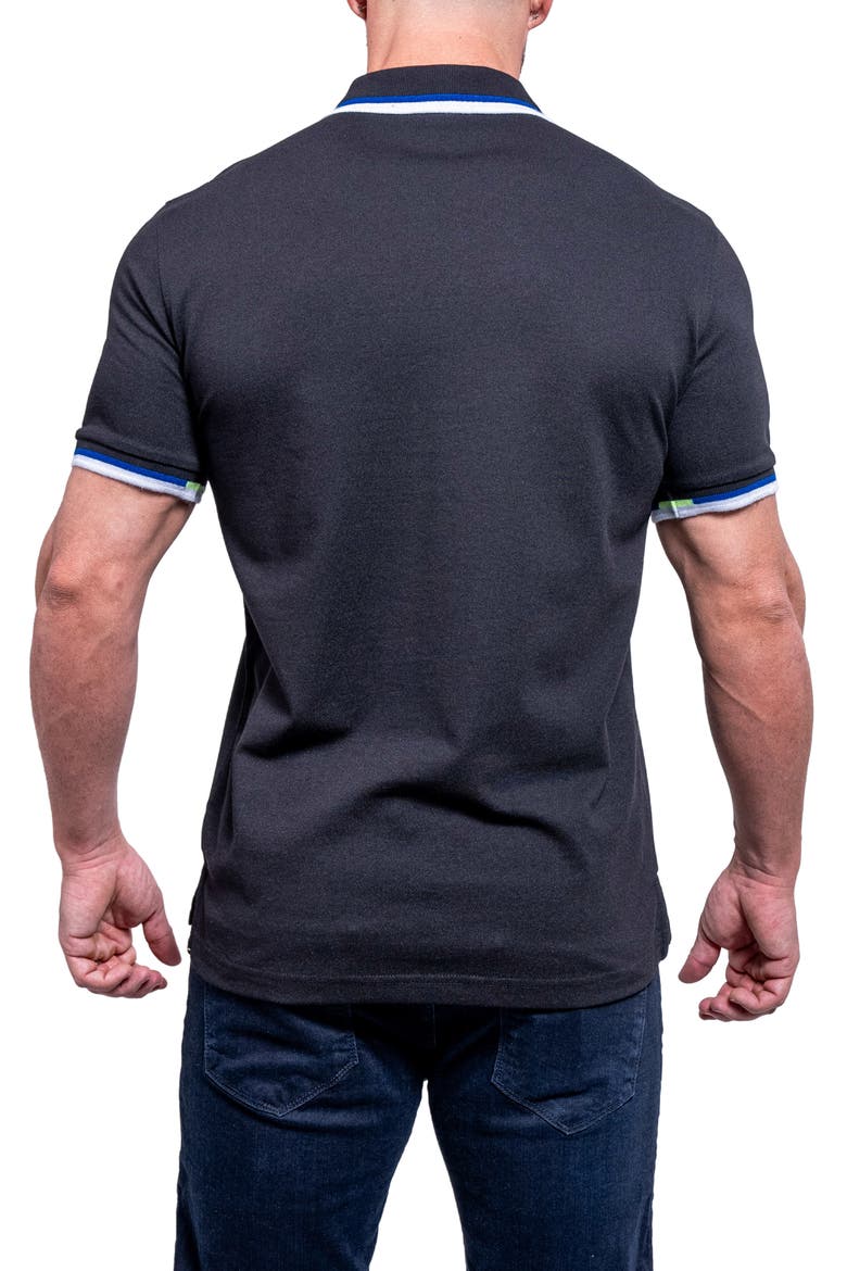 Tipemb39 Black Piqué Polo, Alternate, color, BLACK