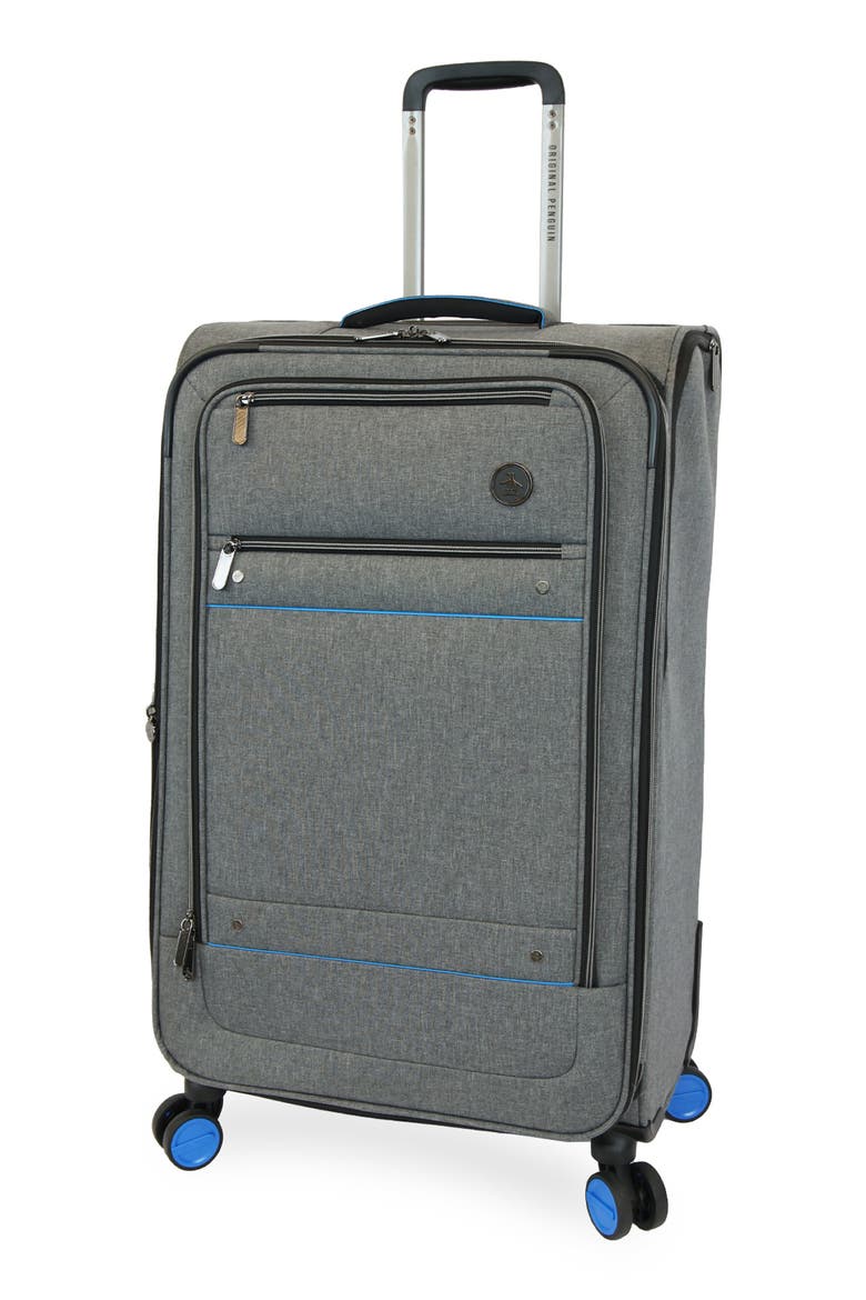Havenport XL 3-Piece Softside Luggage Set, Alternate, color, GREY CROSSHATCH/ BLUE