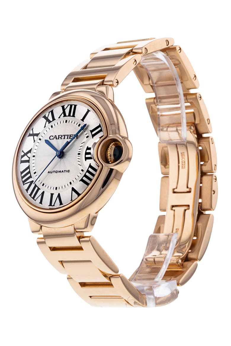 Cartier Preowned Ballon Bleu Bracelet Watch, 36mm, Alternate, color, SILVER