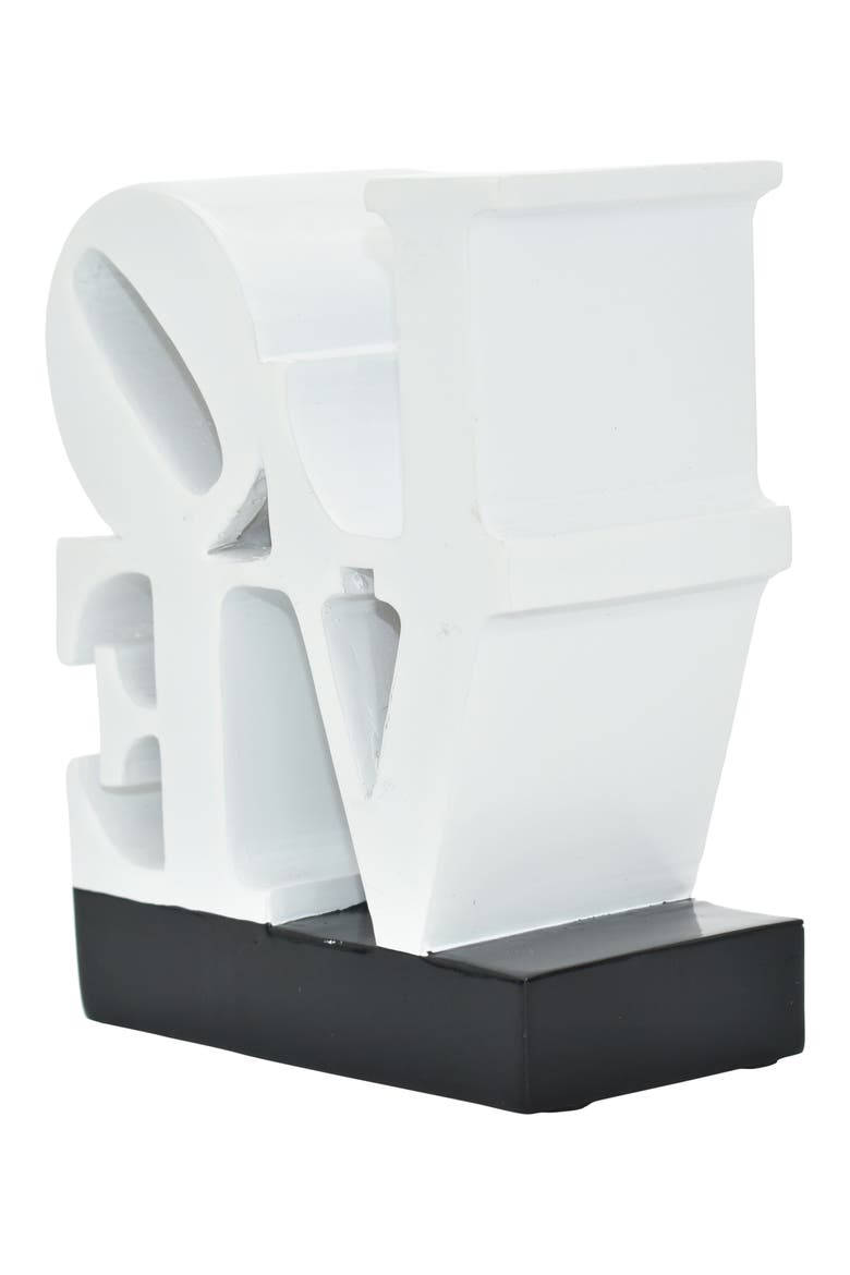 Love Sign Sculpture, Alternate, color, WHITE